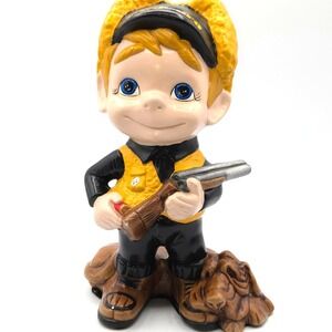 PITTSBURGH STEELERS Hunting‎ Boy Figurine  Statue  11" TALL  UNIQUE